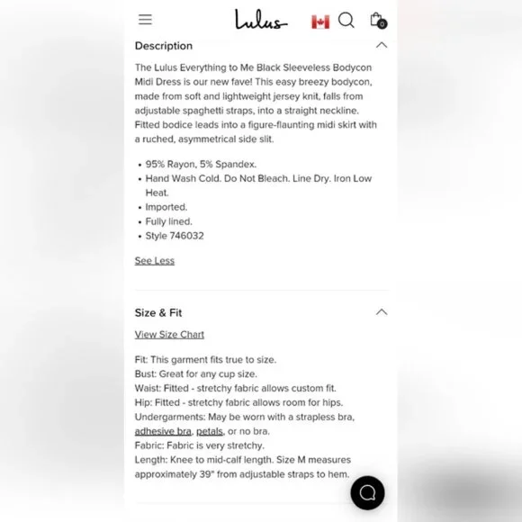 NWT Brand New Lulu's Everything to Me Black Sleeveless Bodycon Midi Dress Size M - Picture 2 of 4